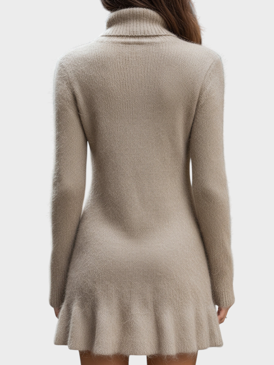 Adeline | Φανταστικό Πλεκτό Μίνι Φόρεμα με Ζιβάγκο