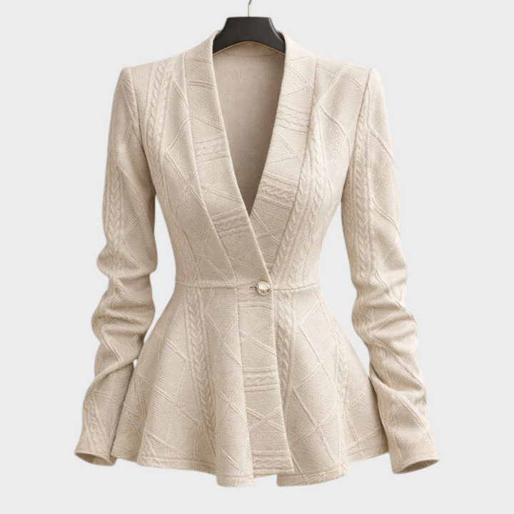 Harmony | Σακάκι με Πετσετάτο Πέπλο