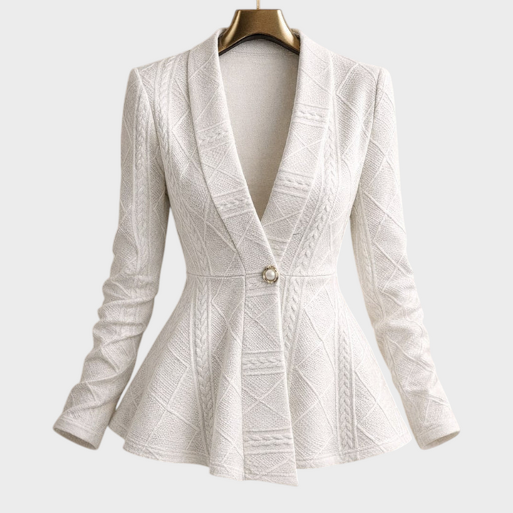 Harmony | Σακάκι με Πετσετάτο Πέπλο