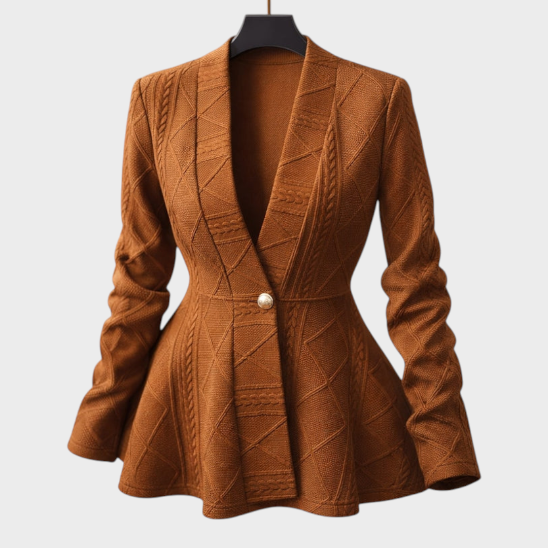 Harmony | Σακάκι με Πετσετάτο Πέπλο