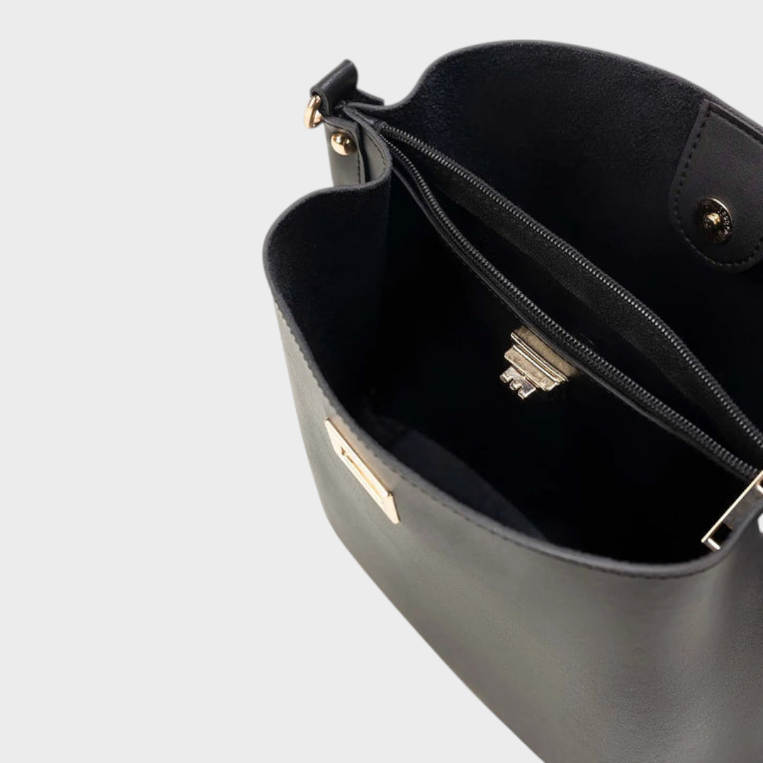 Quennie | Μαύρη Τσάντα Bucket IBS-BKB25-002