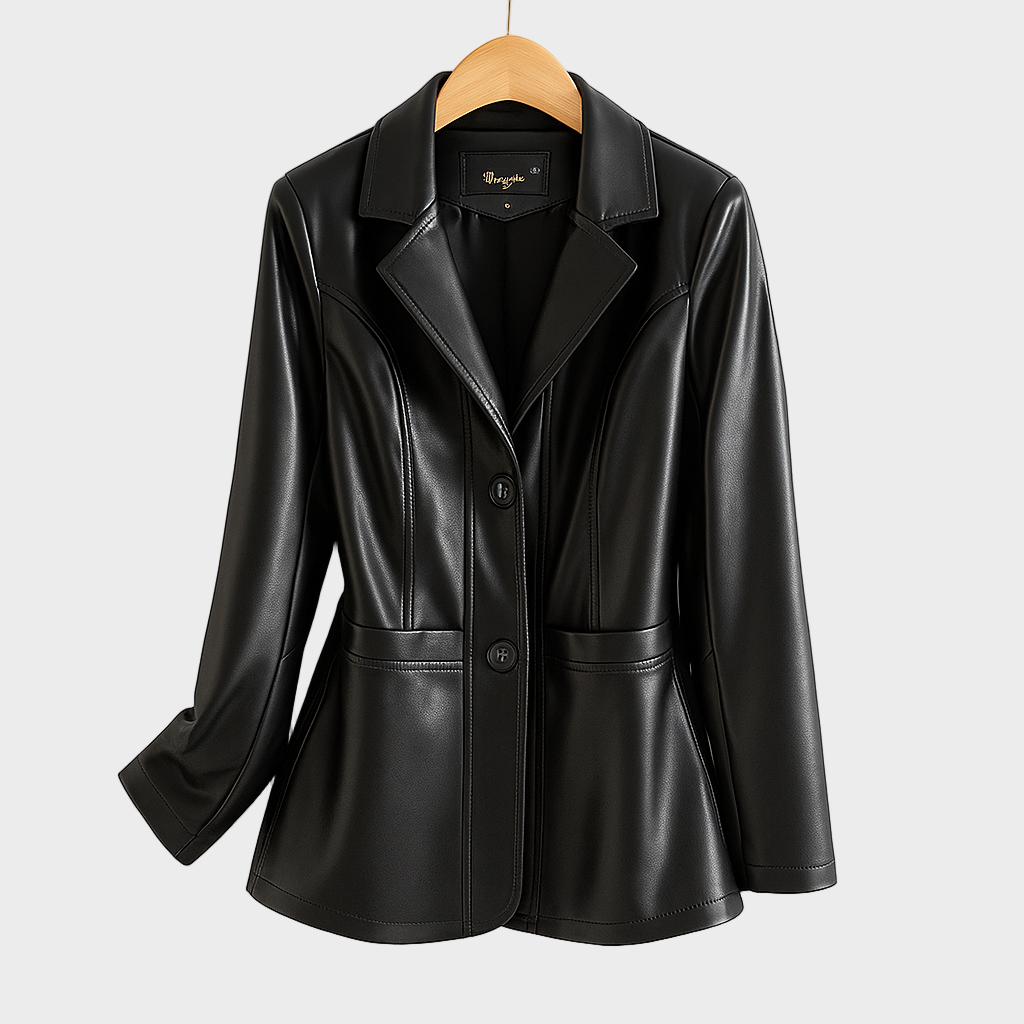 VELOURA | ΔΕΡΜΑΤΙΝΗ ΤΖΑΚΕΤΑ ΑΠΟ ΓΟΥΝΑ ΠΡΟΒΑΤΟΥ