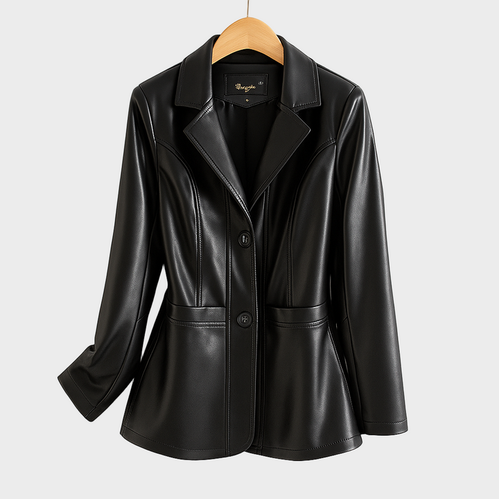 VELOURA | ΔΕΡΜΑΤΙΝΗ ΤΖΑΚΕΤΑ ΑΠΟ ΓΟΥΝΑ ΠΡΟΒΑΤΟΥ