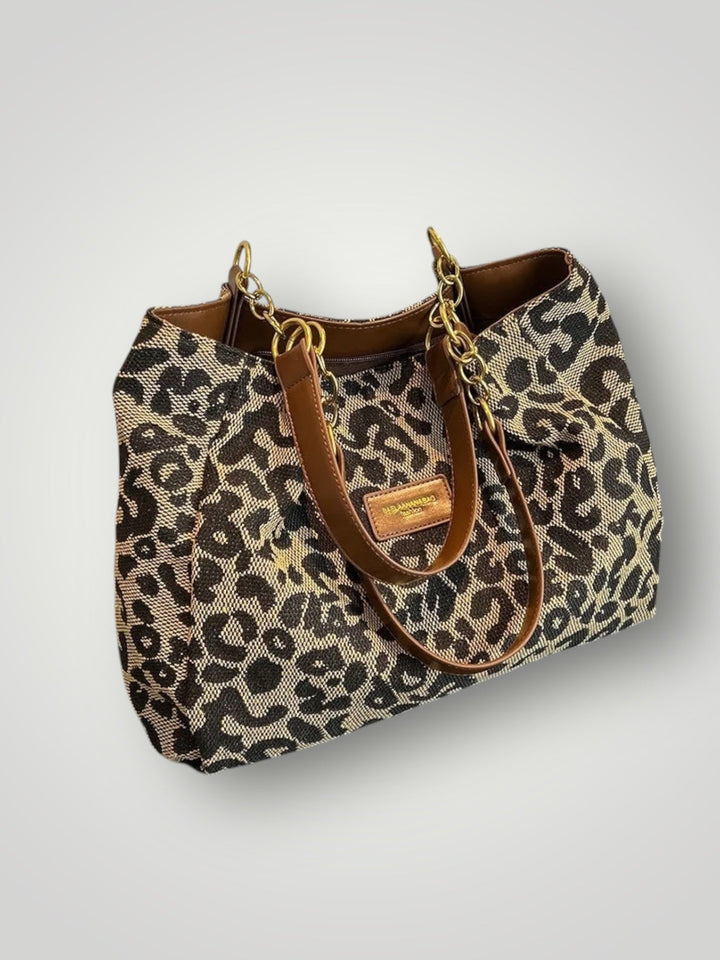 Λεονάρα | Leopard Print Tote Τσάντα