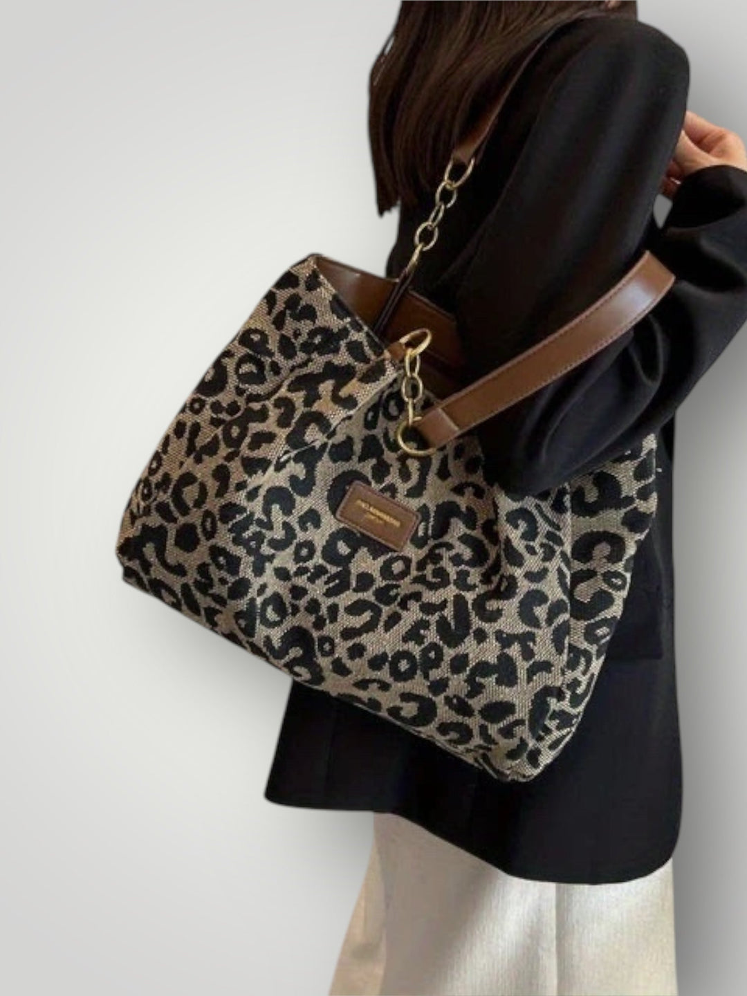 Λεονάρα | Leopard Print Tote Τσάντα