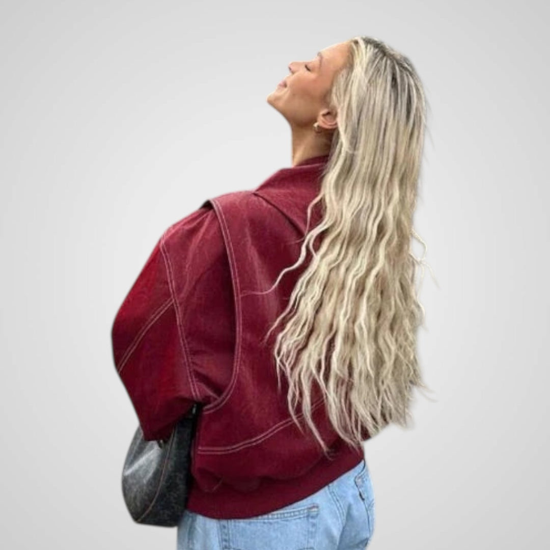 Σαμπρίνα | Φαρδύ Δέρμα Μπουφάν