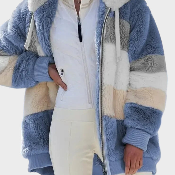 Andrea | Μπουφάν χειμωνιάτικο με κουκούλα και φερμουάρ