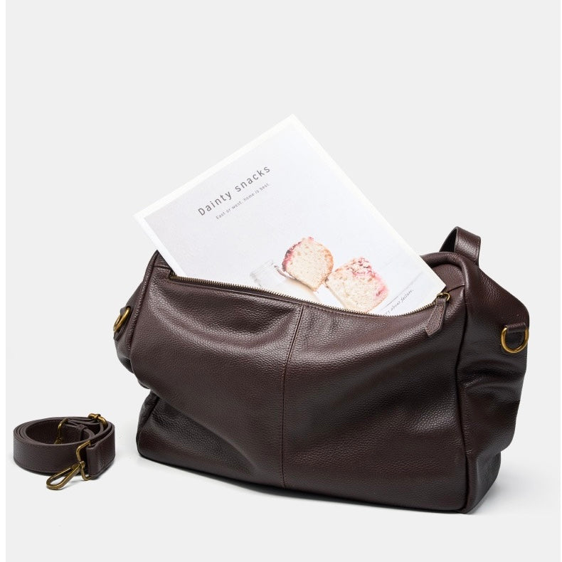 Adriani | Ρετρό γνήσια δερμάτινη μαλακή μινιμαλιστική τσάντα για καθημερινή χρήση