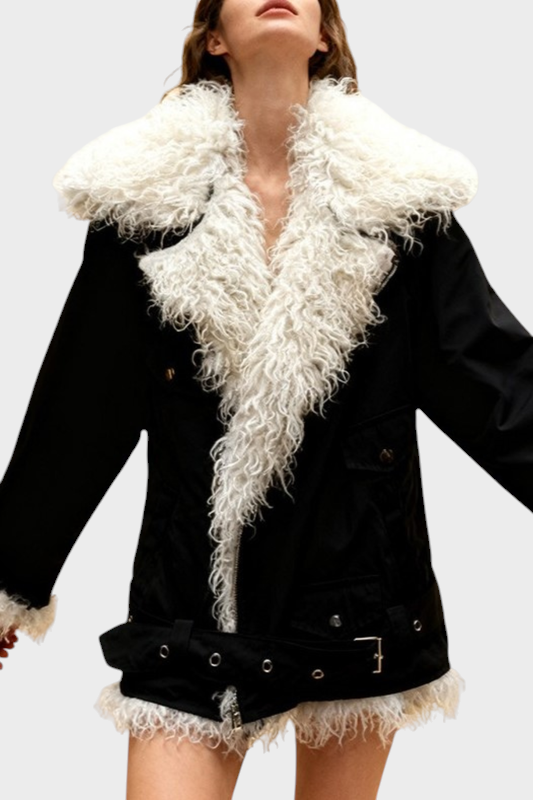 Malka | Παλτό Με Γούνινη Κολάρο