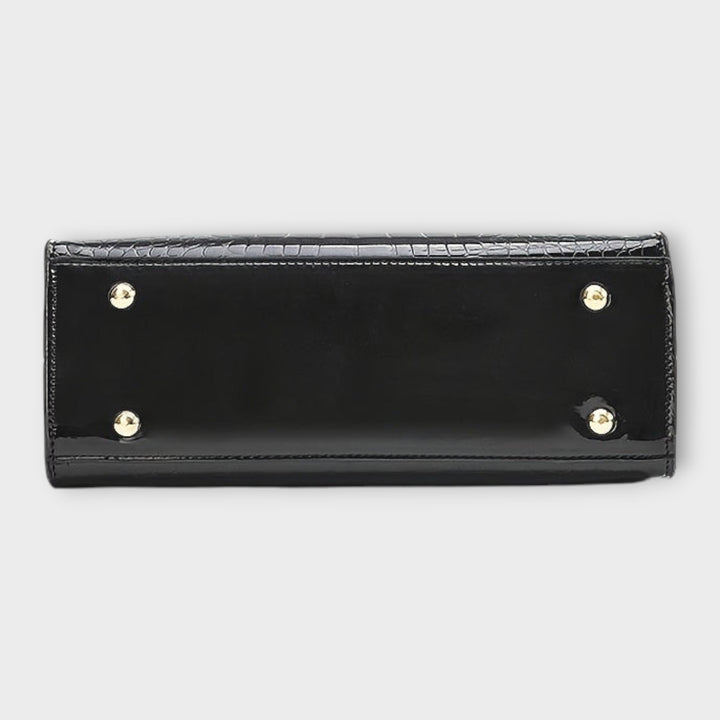 Erain - Γυαλιστερή τσάντα από δέρμα κροκόδειλου